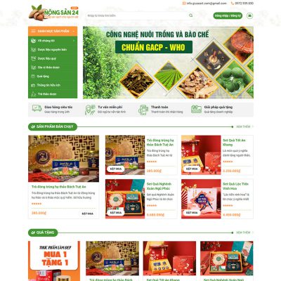 Theme wordpress bán quà tặng cao cấp